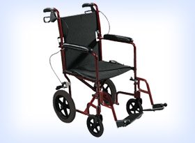 Silla de Transporte con pisadera 19” marca Drive / Roscoe  (USA)