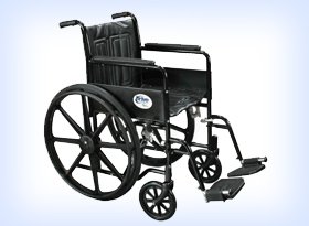 Silla de Ruedas con pisadera 20” marca Drive / Roscoe  (USA)